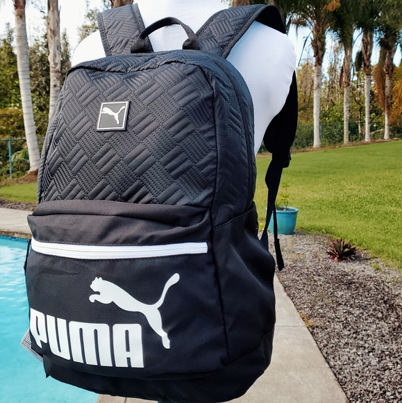 Puma 18.5" Sidelines Backpack - Black/White - Picture 15 of 17